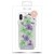 PURO Glam Hippie Chic Cover - Etui iPhone XR (prawdziwe płatki kwiatów zielone)-268836
