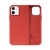 Crong Essential Cover - Etui ze skóry ekologicznej iPhone 12 / iPhone 12 Pro (czerwony)-2761132