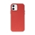 Crong Essential Cover - Etui ze skóry ekologicznej iPhone 12 / iPhone 12 Pro (czerwony)-2761133