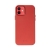 Crong Essential Cover - Etui ze skóry ekologicznej iPhone 12 / iPhone 12 Pro (czerwony)-2761137