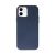 Crong Essential Cover - Etui ze skóry ekologicznej iPhone 12 / iPhone 12 Pro (granatowy)-2761142