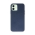 Crong Essential Cover - Etui ze skóry ekologicznej iPhone 12 / iPhone 12 Pro (granatowy)-2761147