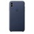 Apple Leather Case - Skórzane etui iPhone Xs Max (nocny błękit)-278826