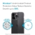 Speck Presidio Perfect-Clear with Glitter - Etui iPhone 13 Pro Max z powłoką MICROBAN (Clear/Platinum Glitter)-3372383