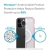 Speck Presidio Perfect-Clear with Impact Geometry + MagSafe - Etui iPhone 13 Pro Max z powłoką MICROBAN (Clear/Rosy Pink)-3372520