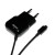PURO Mini Travel Charger - Przenośna ładowarka sieciowa z kablem Micro USB (czarny)-339594