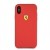 Ferrari Silicone Hard Case - Etui iPhone Xs / X (czerwony)-361948