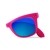 PURO Sunny Kit - Zestaw etui iPhone 8 / 7   składane okulary przeciwsłoneczne (różowy)-431583