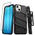 ZIZO BOLT Series - Pancerne etui iPhone 14 ze szkłem 9H na ekran + uchwyt z podstawką (czarny)-4370677