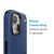 Speck Presidio2 Grip + MagSafe - Etui iPhone 14 / iPhone 13 z powłoką MICROBAN (Coastal Blue / Black / White)-4370939