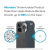 Speck Presidio2 Grip - Etui iPhone 14 Pro Max z powłoką MICROBAN (Charcoal / Cool Bronze / Slate)-4371194