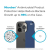 Speck Presidio2 Pro - Etui iPhone 14 Pro z powłoką MICROBAN (Coastal Blue / Black / White)-4371727