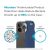 Speck Presidio2 Grip + MagSafe - Etui iPhone 14 Pro z powłoką MICROBAN (Coastal Blue / Black / White)-4371857