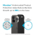 Speck Presidio2 Grip + MagSafe - Etui iPhone 14 Pro z powłoką MICROBAN (Black / Black / White)-4371870