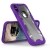 Zizo Proton Case - Pancerne etui iPhone X ze szkłem 9H na ekran (Purple/Trans Clear)-458818