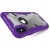 Zizo Proton Case - Pancerne etui iPhone X ze szkłem 9H na ekran (Purple/Trans Clear)-458819