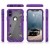 Zizo Proton Case - Pancerne etui iPhone X ze szkłem 9H na ekran (Purple/Trans Clear)-458823