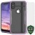 Zizo Shock Case - Pancerne etui iPhone Xs / X z hartowanym szkłem na ekran (Purple/Gray)-575408