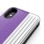 Zizo Retro Series - Etui iPhone Xs/ X z kieszenią na karty   podstawka   szkło 9H na ekran (Purple/Silver)-575844