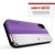 Zizo Retro Series - Etui iPhone Xs/ X z kieszenią na karty   podstawka   szkło 9H na ekran (Purple/Silver)-575847