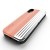 Zizo Retro Series - Etui iPhone Xs / X z kieszenią na karty   podstawka   szkło 9H na ekran (Peach/Silver)-575851