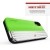 Zizo Retro Series - Etui iPhone Xs / X z kieszenią na karty   podstawka   szkło 9H na ekran (Neon Green/Silver)-575863
