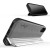 Zizo Retro Series - Etui iPhone Xs / X z kieszenią na karty   podstawka   szkło 9H na ekran (Gray/Silver)-575870
