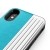 Zizo Retro Series - Etui iPhone Xs / X z kieszenią na karty   podstawka   szkło 9H na ekran (Baby Blue/Silver)-575876